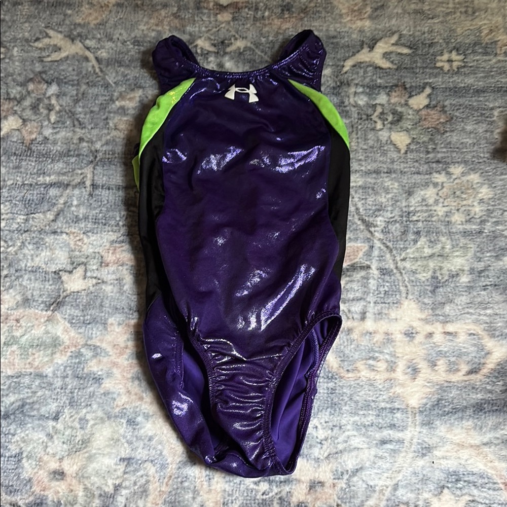 Under Armour Purple and Green Leotard